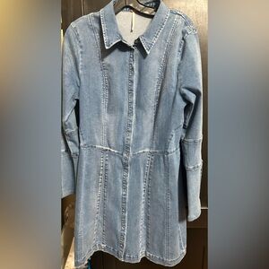 Free People Blue Denim Dress